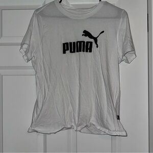 White Puma cropped tee. NWOT